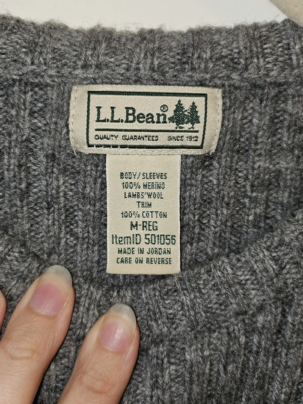 L.L. Bean bean sweater